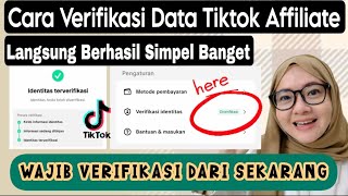 CARA VERIFIKASI DATA TIKTOK AFFILIATE ❗ 1 KTP BISA BANYAK AKUN