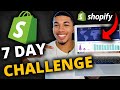 I Tried Shopify Dropshipping For 7 Days (Insane Results)