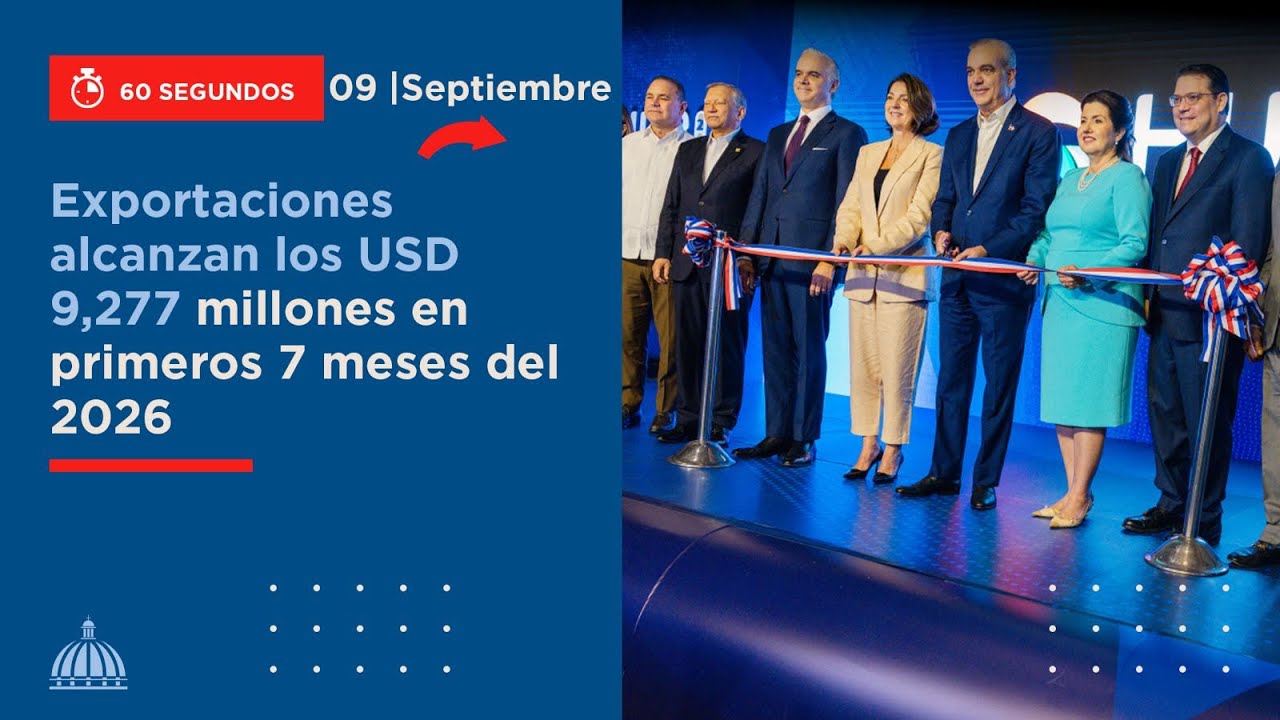 Exportaciones alcanzan los USD 9,277 millones en primeros 7 meses del 2026