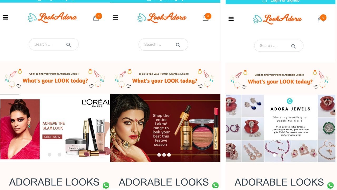 LOOKADORA | Amazing offer on this makeup and jewellery website| Hurry Up video editing software free