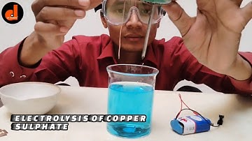 Electrolysis of copper sulphate @dkstudentoo