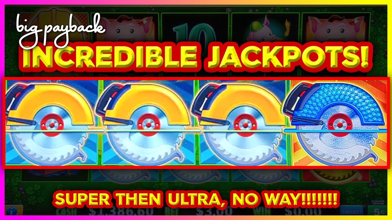 Diamond Saw → ULTRA JACKPOT! Huff N' Even More Puff Grand Slots!