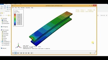 Abaqus Basic Tutorials - How to Create Movie file or Animation File in Abaqus