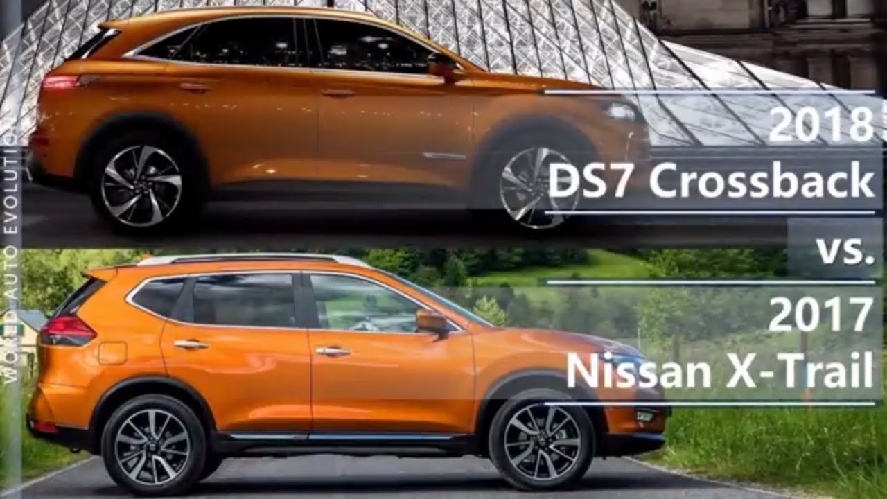 2018 DS7 Crossback vs 2017 Nissan X-Trail (technical comparison)
