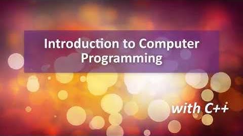 Introduction to Programming with C++ - Creating Flowcharts (part 1)