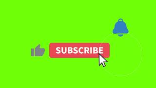 Free Youtube Subscribe button | Green Screen Template 01