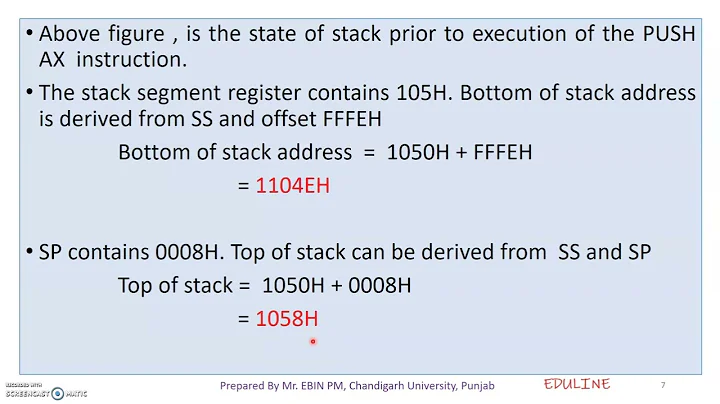 MODULE 3 - TOPIC 2 - STACK PUSH & POP OPERATION IN 8086