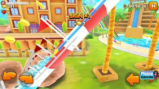 Uphill Rush Racing / Water Park Simulator / Extreme Water-Slide Races / Android Gameplay Video #2 screenshot 3