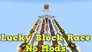 Minecraft Pe - Lucky GOLD Block Race Custom Map Using No Mods!!! screenshot 2