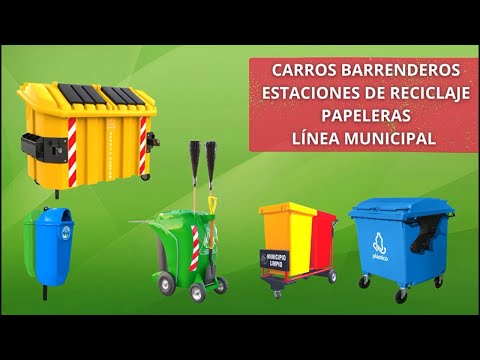 ♻ CONTENEDORES y BOTES DE BASURA para CALLES, ESCUELAS y PARQUES ♻ #CALLE #ESCUELA #PARQUE Los mejores botes de basura para mantener los parques limpios