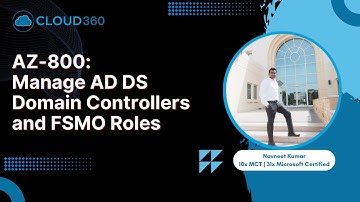 AZ-800: Manage AD DS Domain Controllers and FSMO Roles