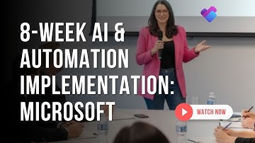 8-Week AI & Automation Implementation: Navigating Microsoft Tools for Business Success
