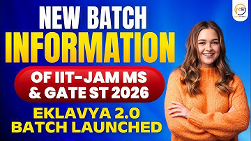 New Batch Information of IIT-JAM MS & GATE ST 2026 | Eklavya 2.0 Batch Launched || Mathstats
