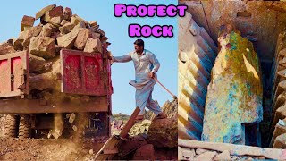 "Stone Crusher Machine: A Powerful Giant in Action"Profect Rock crushing ! #stonecrusher #hardrock