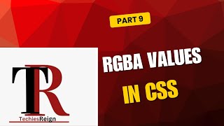 RGBA color values in CSS.