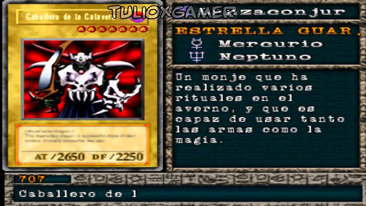 yu gi oh forbidden memories español todas las cartas