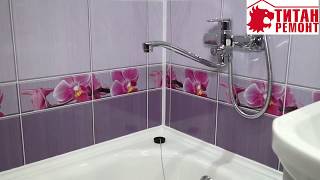 Процесс ремонта ванной комнаты панелями ПВХ
