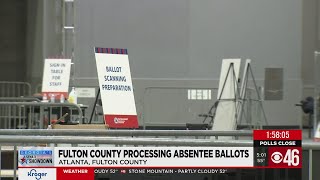 Fulton County processing absentee ballots