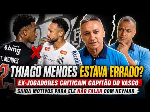 CONTROVERSY! THIAGO MENDES VS. NEYMAR: WHY THE VASCO CAPTAIN DIDN'T GREET THE SANTOS STAR