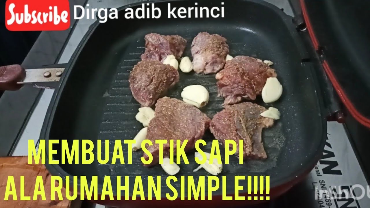 Membuat stik sapi rumahan enak dan simple - YouTube