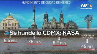 La NASA advierte: CDMX se hunde hasta 14 metros | Mapas de riesgo en Iztapalapa, Chalco y Neza