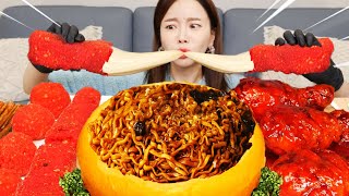 [Mukbang ASMR] Giant Cheese 🧀 Jjapaghetti Homemade Cheetos CheeseStick Spicy Chicken Recipe Ssoyoung