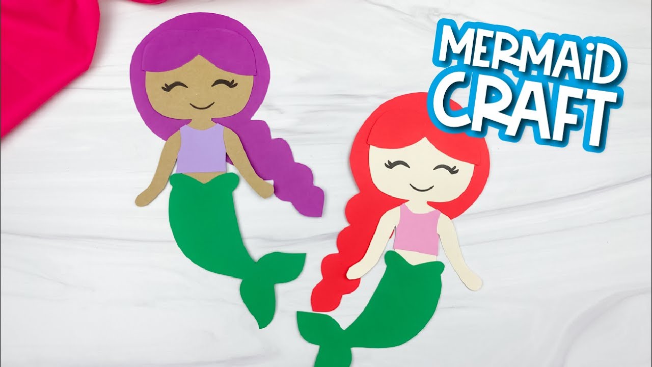 Mermaid Paper Craft For Kids 