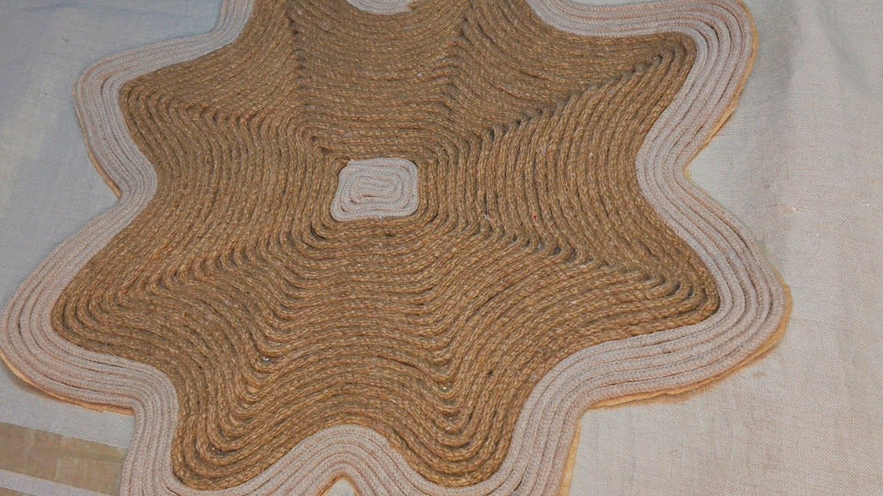 كوستر الورده الخيش الترندي 🌟اصنعيه بنفسك.ياتري استخدمته في ايه 🤔 macrame coaster 