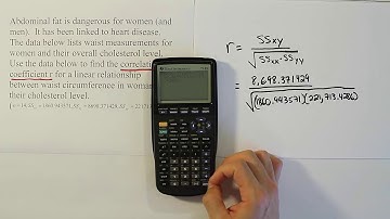 Calculating the Correlation Coefficient & Interpreting the Results, problem 1