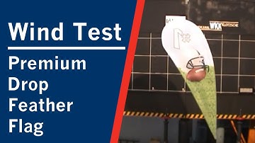 Premium Drop Feather Flag  Single-Reverse Wind Speed Test