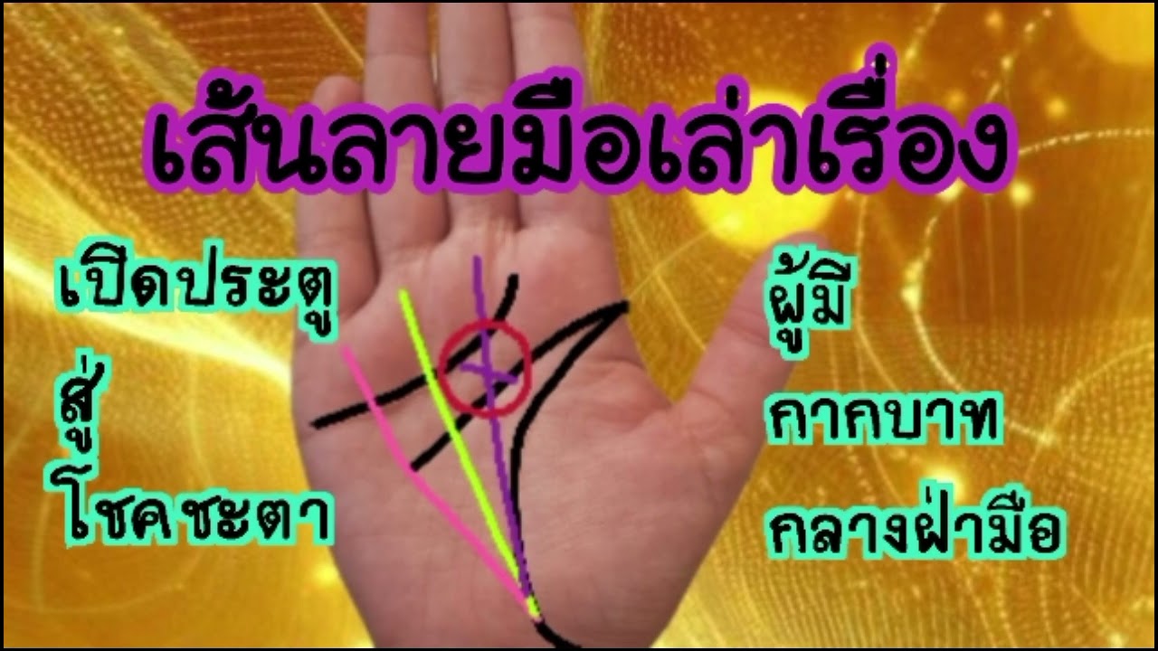 เส้นลายมือเล่าเรื่องเปิดประตูสู่โชคชะตาผู้มีกากบาทกลางฝ่ามือ@มิ่