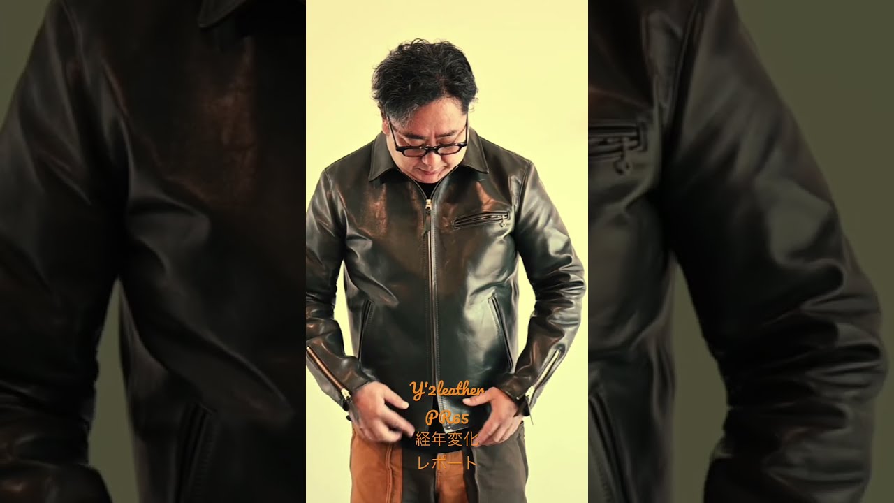昨晩アップしたY'2leather経年変化シリーズ - YouTube