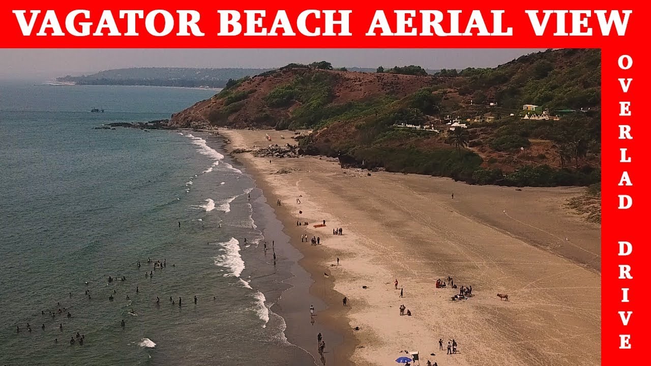 Vagator Beach Aerial View,Goa. (Bird's Eye View)  