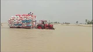 Tractor vs Canal'Watch it cross with heavy load