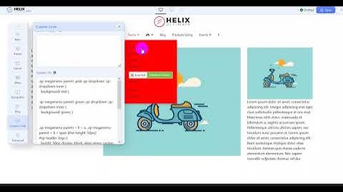 Helix Ultimate: How to set a different bg color for each submenu