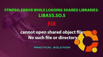 UBUNTU FIX: ERROR: ffmpeg: error while loading shared libraries: libass.so.5