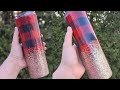 Buffalo Plaid Tumbler Tutorial using a Template & CrystaLac Brite Tone