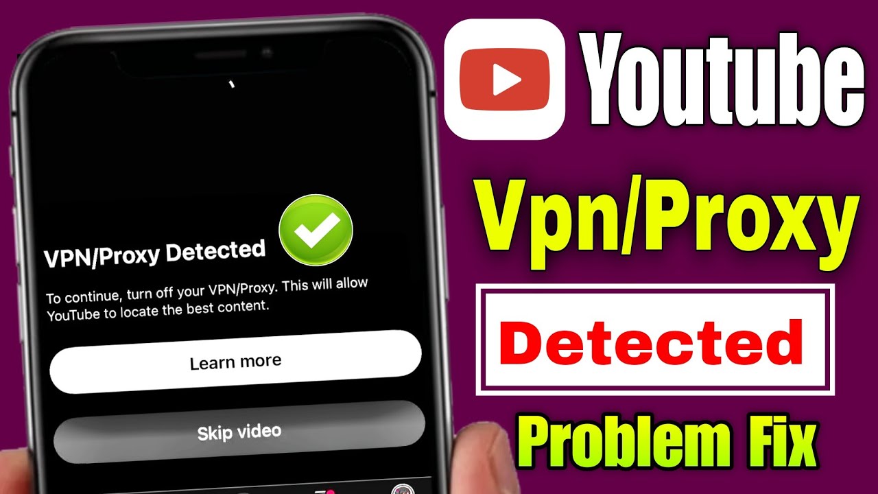 Fix Youtube Vpn Proxy Detected Problem | Youtube Tv Vpn Proxy problem ...