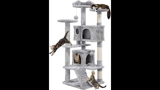 Cat Tree Tower Condo Furniture Scratch Post for Kittens Pet House Play unboxing and set up