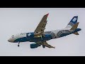 GreatFlyer. Landing Airbus A319 Aurora Airlines at Vladivostok / Посадка самолета Airbus A319 Аврора