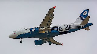 GreatFlyer. Landing Airbus A319 Aurora Airlines at Vladivostok / Посадка самолета Airbus A319 Аврора