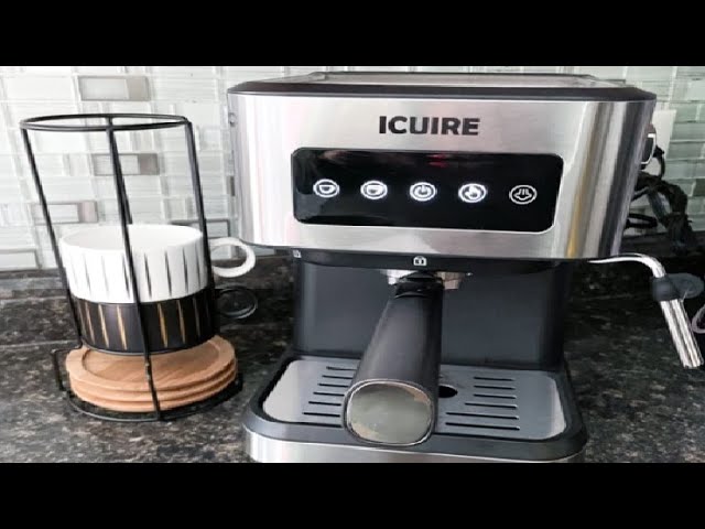 ICUIRE 20 Bar Espresso Machine with Milk Frother, Semi-Automatic Espresso/ Latte/Cappuccino Machines for Home Barista, Office with1.5L/50oz Removable  Water Tank, 1050W