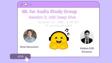 ML for Audio Study Group - Intro to Audio and ASR Deep Dive
