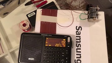 Eiðar, 207 kHz & Gufuskálar 189 kHz, Iceland, copied with Eton Satellit and LW induction loop