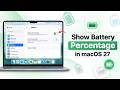 How to Show Battery Percentage in macOS 27 Golden Gate