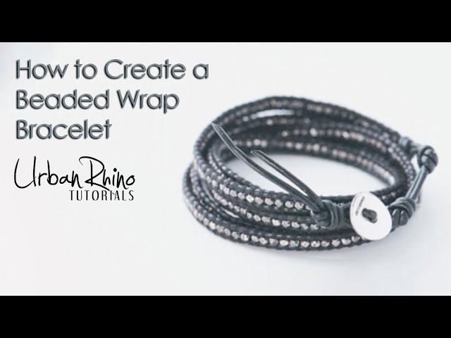 DIY Wrap Bracelet with Faux Gemstones * Moms and Crafters