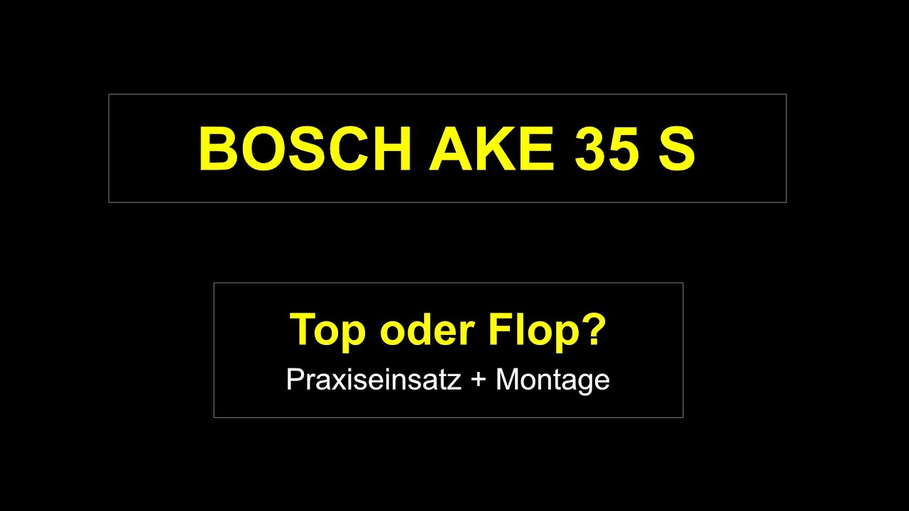 Bosch AKE 35 S 1800W ElektroKettensäge 230V Top oder Flop — free download