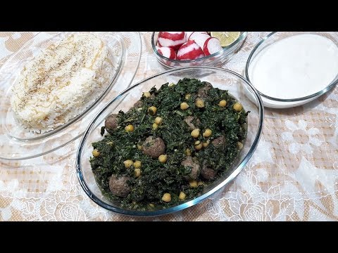 السبانخيه سبانخ باللحمه من ام عبدو الحلبيه الاصليه 