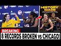 Caitlin Clark & Aliyah Boston SHATTER 8 WNBA Records In Indiana Fever WIN vs Chicago Sky!