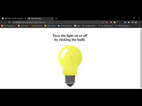 Simple Light Bulb | JavaScript Project #1 - YouTube